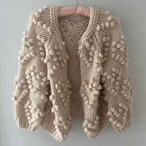 Chicwish heart bauble wool blend cardigan